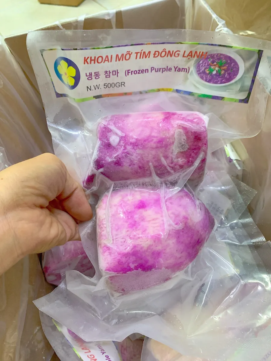 Khoai ngọt, khoai mỡ đông lạnh (túi 500g)
